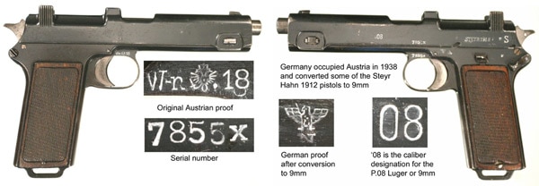 Steyr 1912 markings