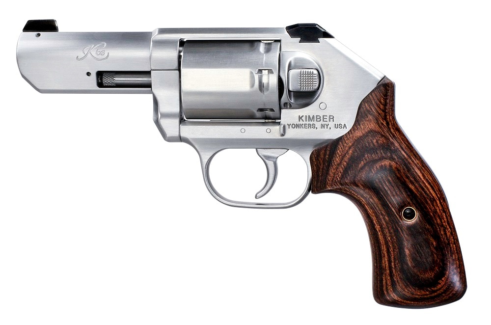 The gun features a 3-inch barrel, white three-dot sights, and walnut grips (Photos: Kimber)