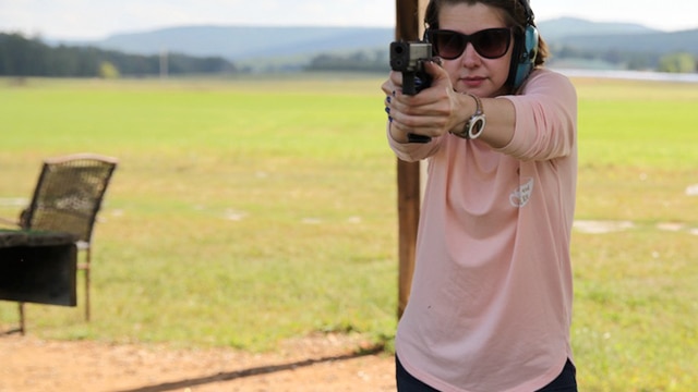 The G17, though large, is still comfortable to shoot even for petite shooters. (Photo: Jacki Billings/Guns.com)