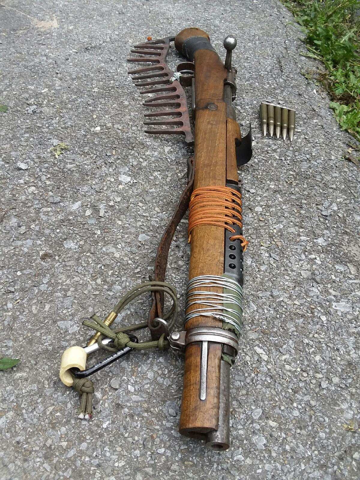 post apocalyptic style custom rifle builds mauser AR-15 3