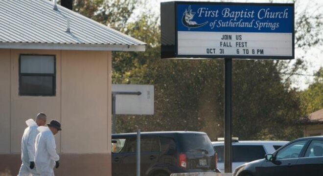 The shooting at Sutherland Springs last month resulted in 26 dead and another 20 injured while a neighbor, Stephen Willeford, responded to and exchanged fire with the shooter and was hailed for his actions. (Photo: Darren Abate/AP)