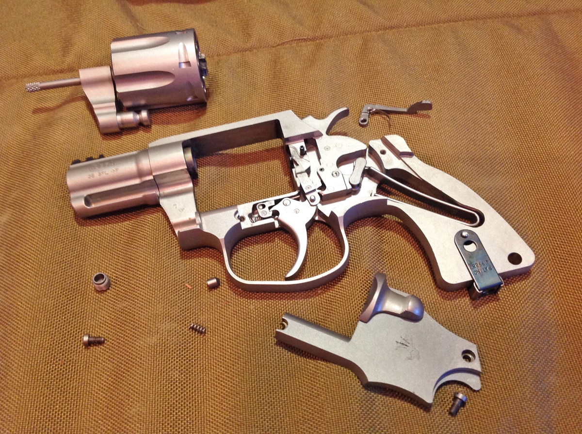An astute study of the new Cobra's internals reveals several Metal Injection Molded (MIM) parts, including the hammer and trigger. (Photo: Kristin Alberts/Guns.com)