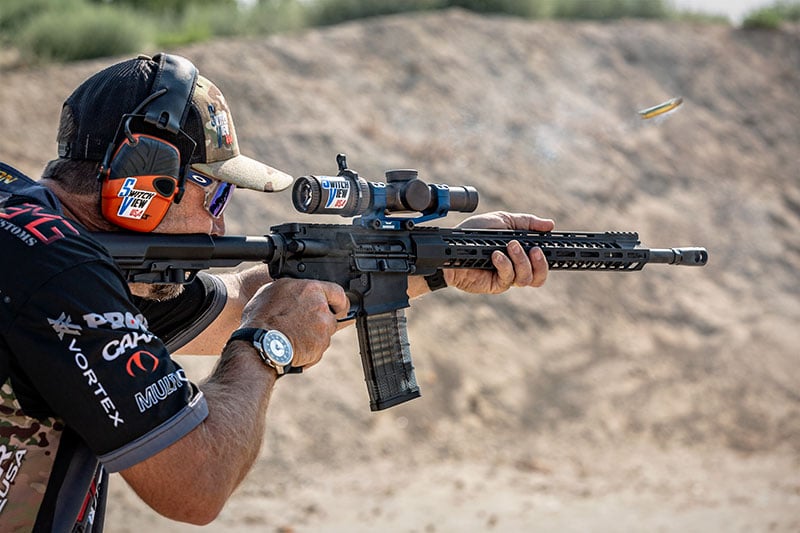 competition shooter with the caracal versus rifle