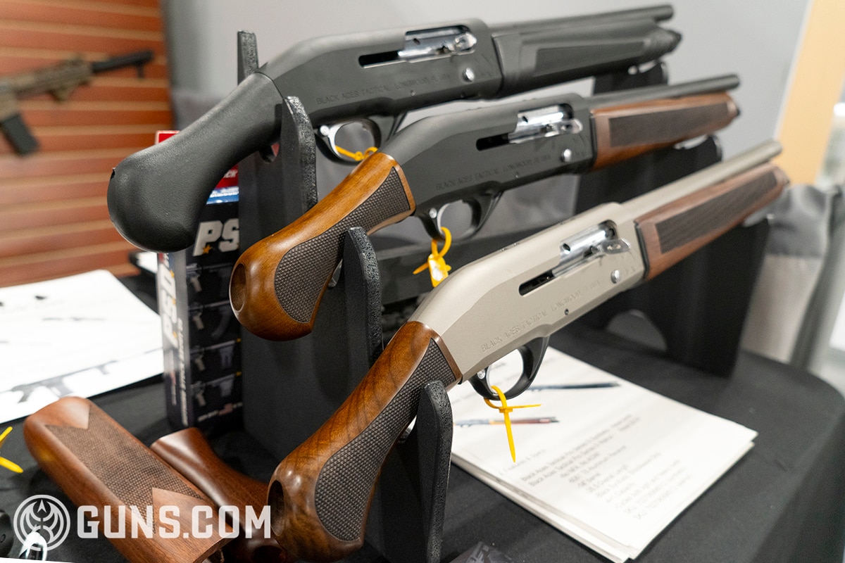 black aces shotgun on display