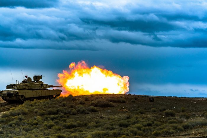 Alpha Company, 2nd Battalion, 116th Cavalry Regiment, conducts table six tank crew qualification Feb. 4, 2019, Orchard Combat Training Center