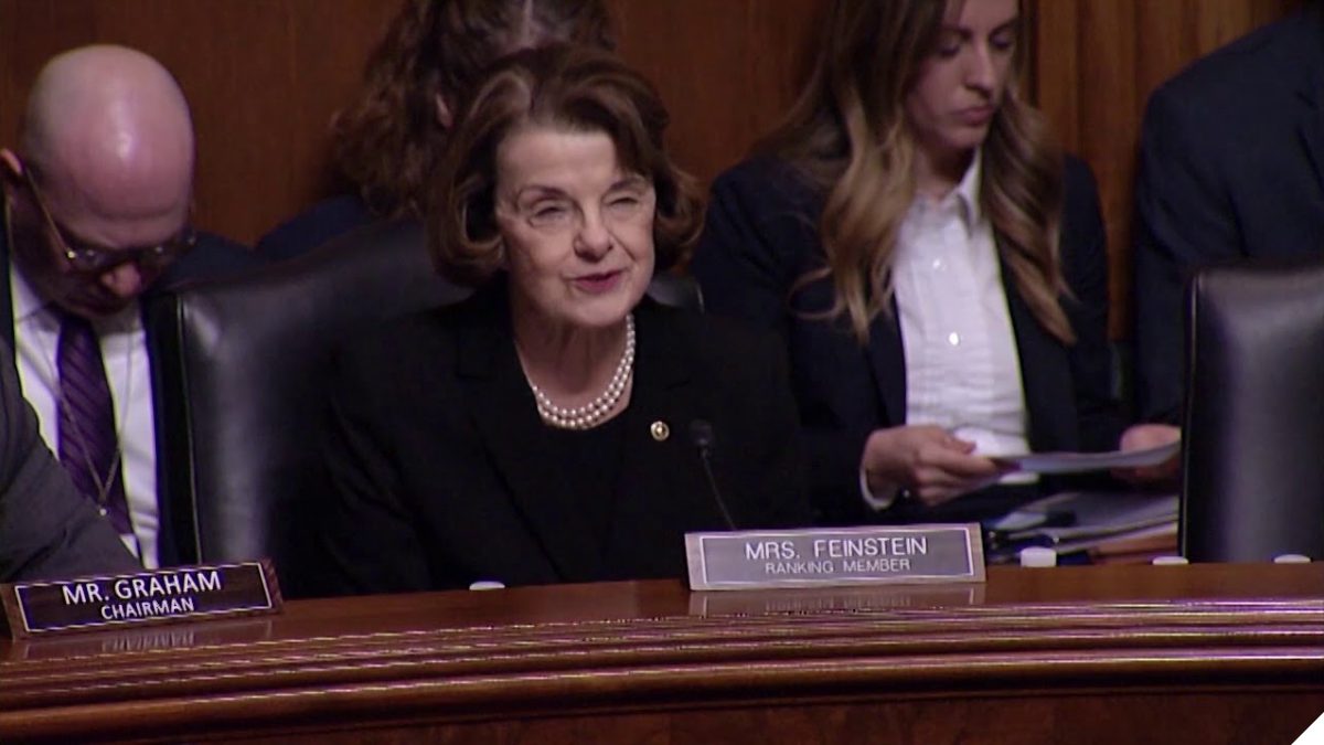U.S. Sen. Dianne Feinstein speaks in Senate Judiciary Committee