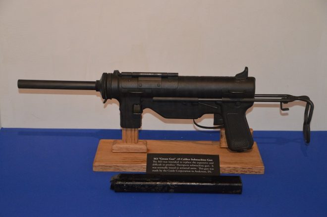 The more basic M3, on display at the Indiana War Memorial
