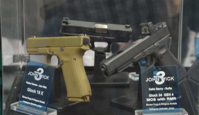 G19X used by Wick and a G34 MOS with RMR carried by Berry