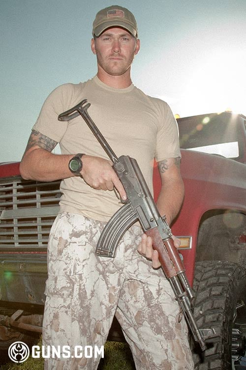 Jonathan Amborn and his AK-47