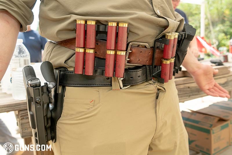 Hunter Manson's old school shotgun shell caddy.