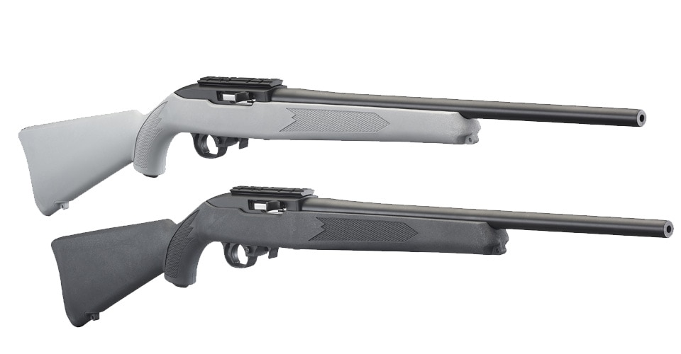 10 22 Rifles with Gray Charcoal Stocks