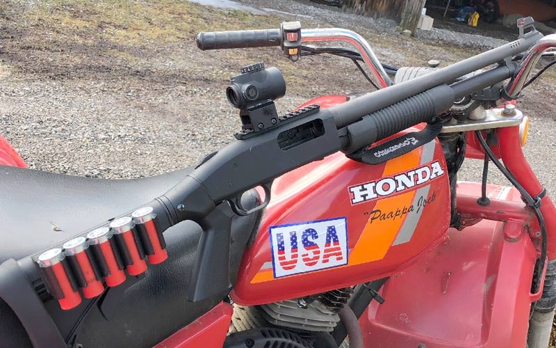 mossberg 500 trijicon mro red dot shogtun fun fest course competition fun shooting